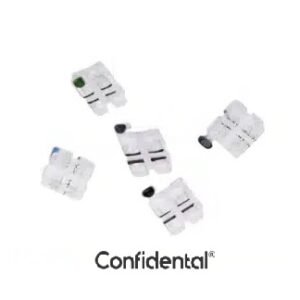 Brackets céramiques en saphir monochristallin, bracket esthétique Absolute Sapphire , MBT.022, crochets 345, 20 pièces